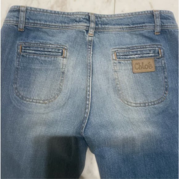 CHLOÉ Wide leg denim jeans - Picture 4 of 5